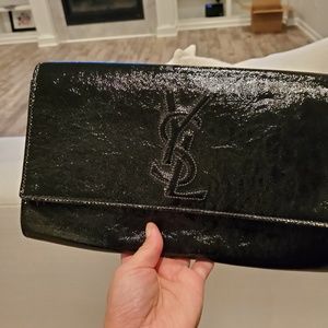 Ysl  bella de journal clutch black